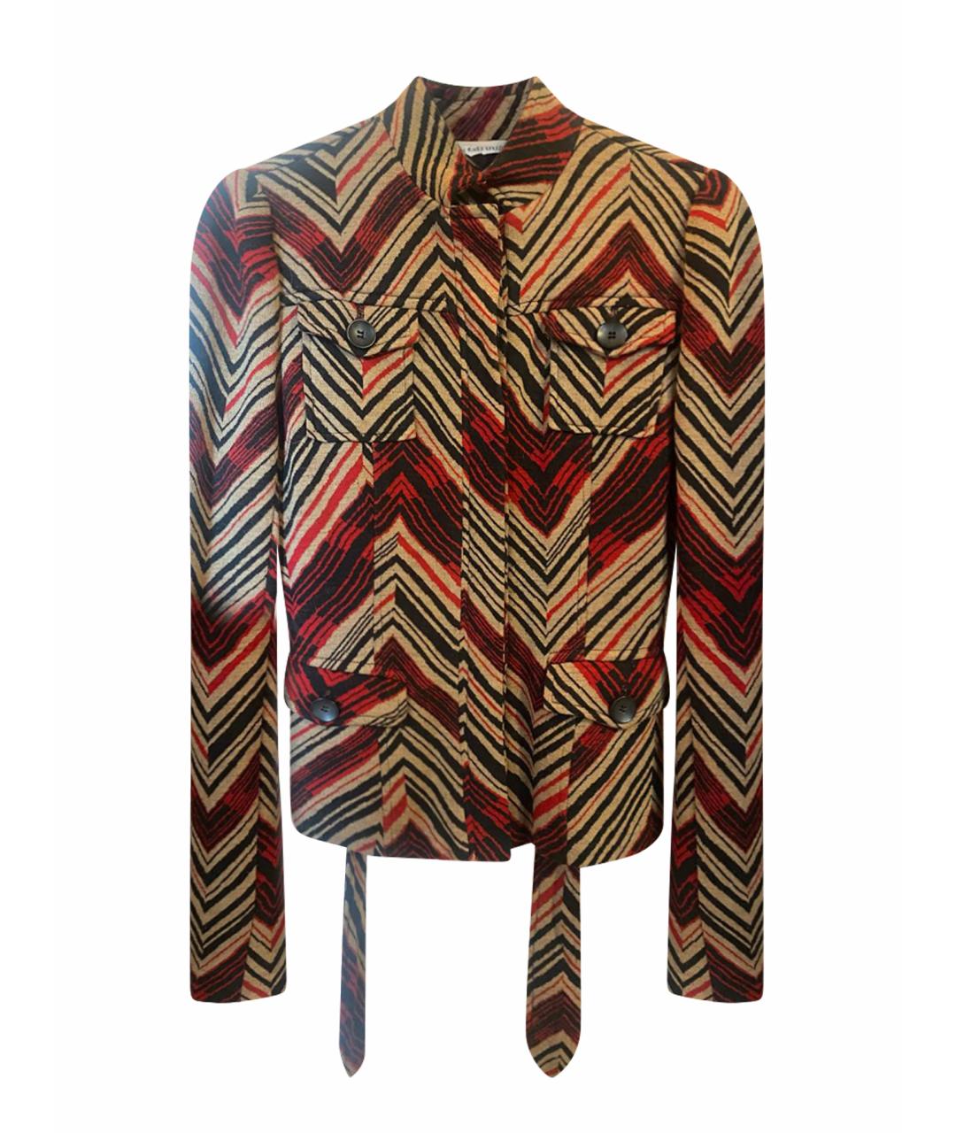 DIANE VON FURSTENBERG Бордовый шерстяной жакет/пиджак, фото 8