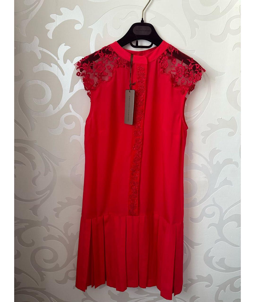 ERMANNO SCERVINO Красное кружевное коктейльное платье, фото 9