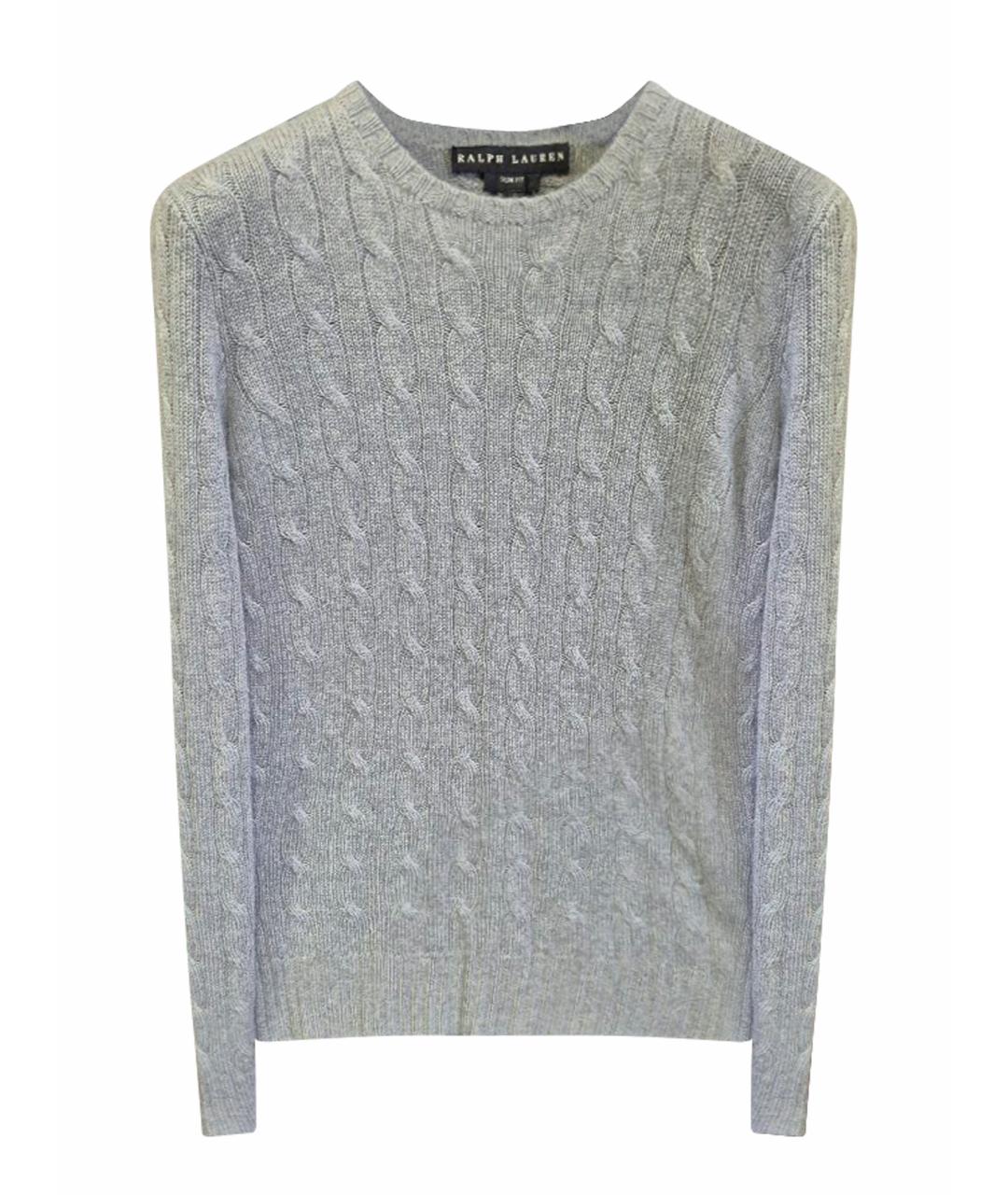 RALPH LAUREN Серый кашемировый джемпер / свитер, фото 1