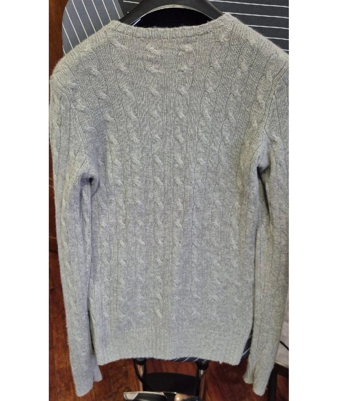 RALPH LAUREN Серый кашемировый джемпер / свитер, фото 3