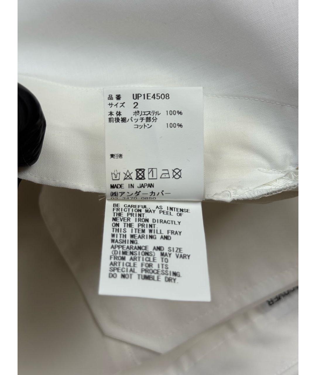 UNDERCOVER Белые хлопковые шорты, фото 8