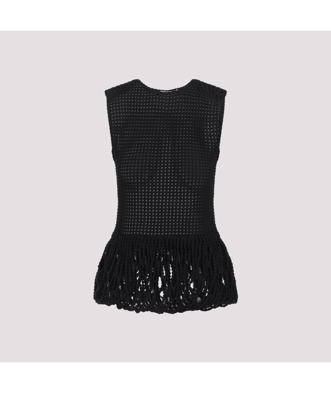 ALAIA Черная вискозная блузы, фото 2