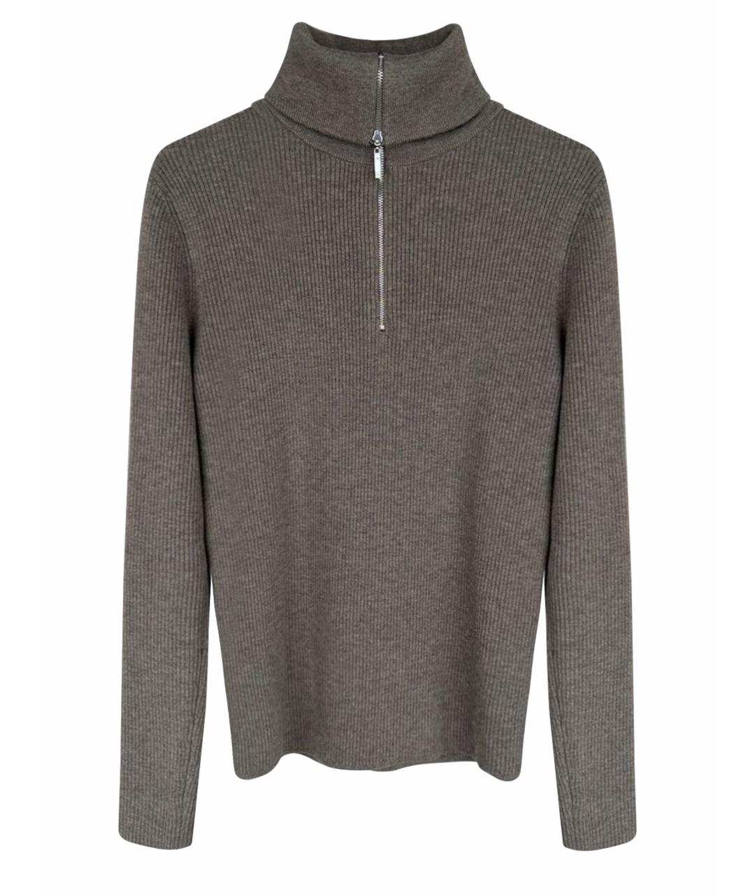 12 STOREEZ Коричневый шерстяной джемпер / свитер, фото 1