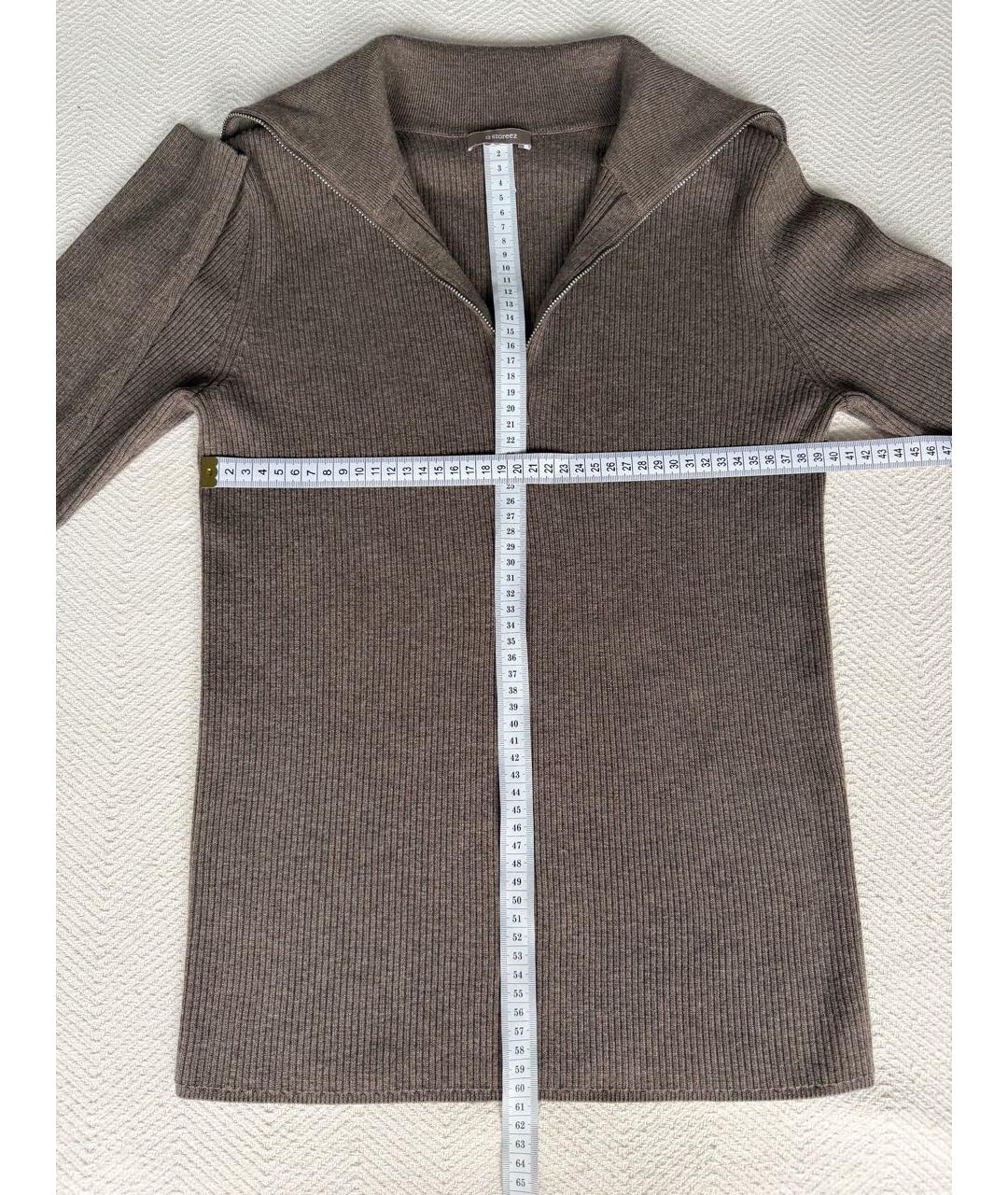 12 STOREEZ Коричневый шерстяной джемпер / свитер, фото 5