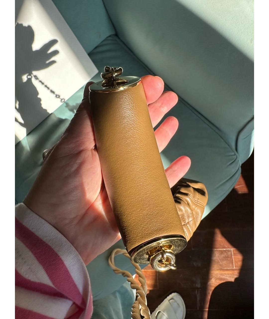 LOEWE Коричневая кожаная сумка через плечо, фото 5