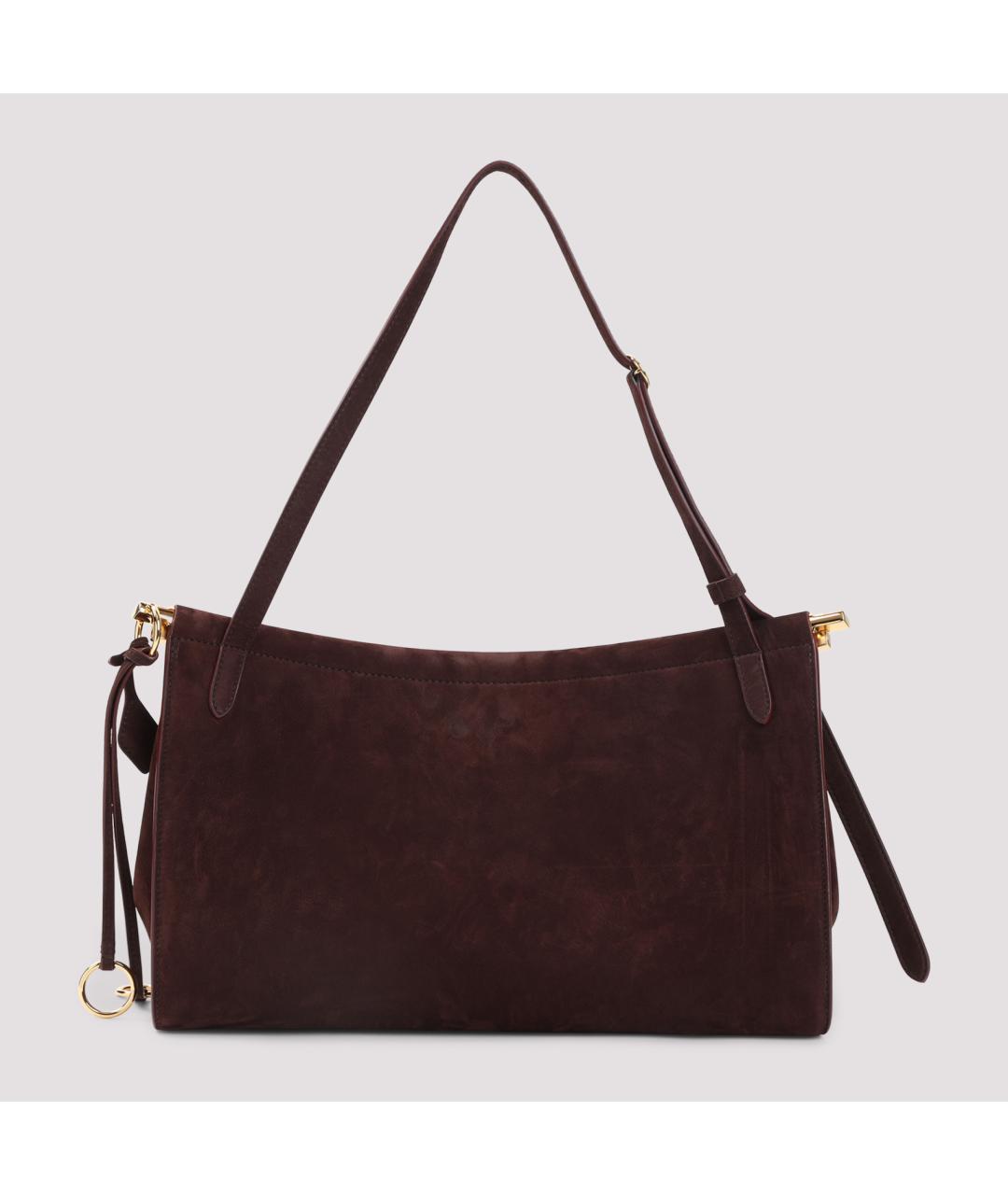 ALAIA Бордовая замшевая сумка через плечо, фото 4