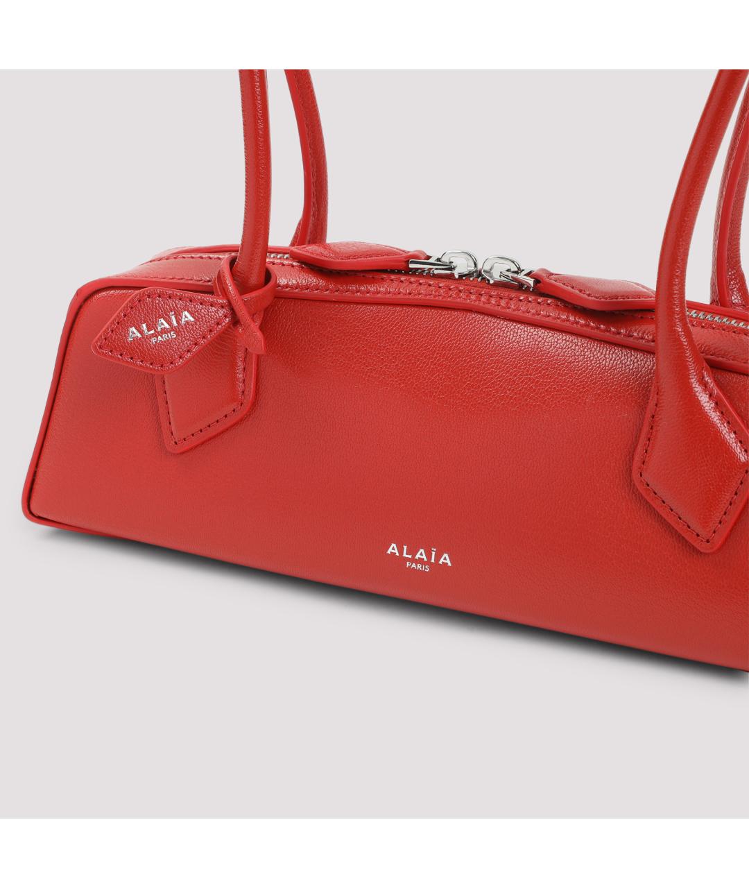 ALAIA Красная кожаная сумка через плечо, фото 5