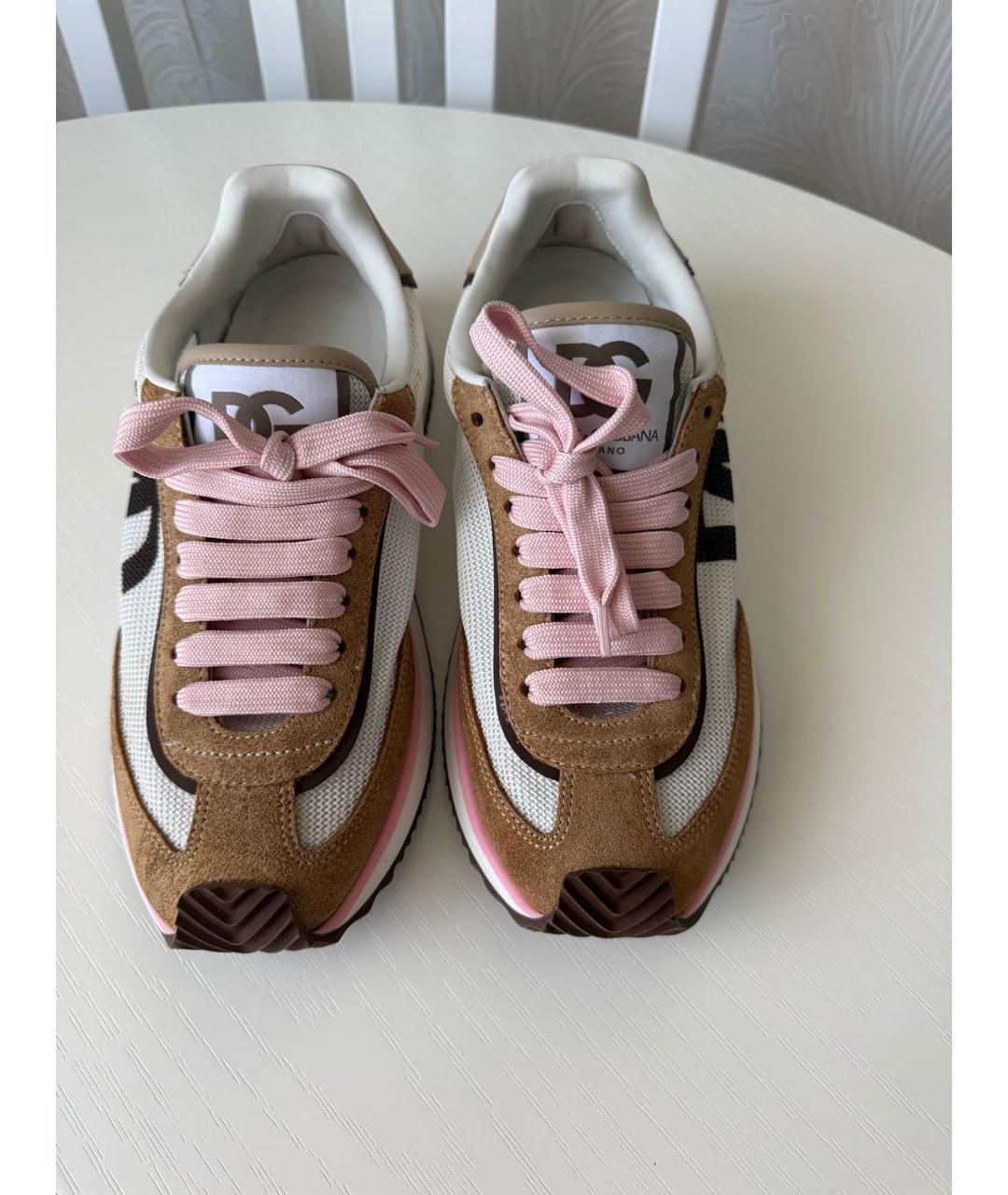 DOLCE&GABBANA Мульти текстильные кроссовки, фото 2