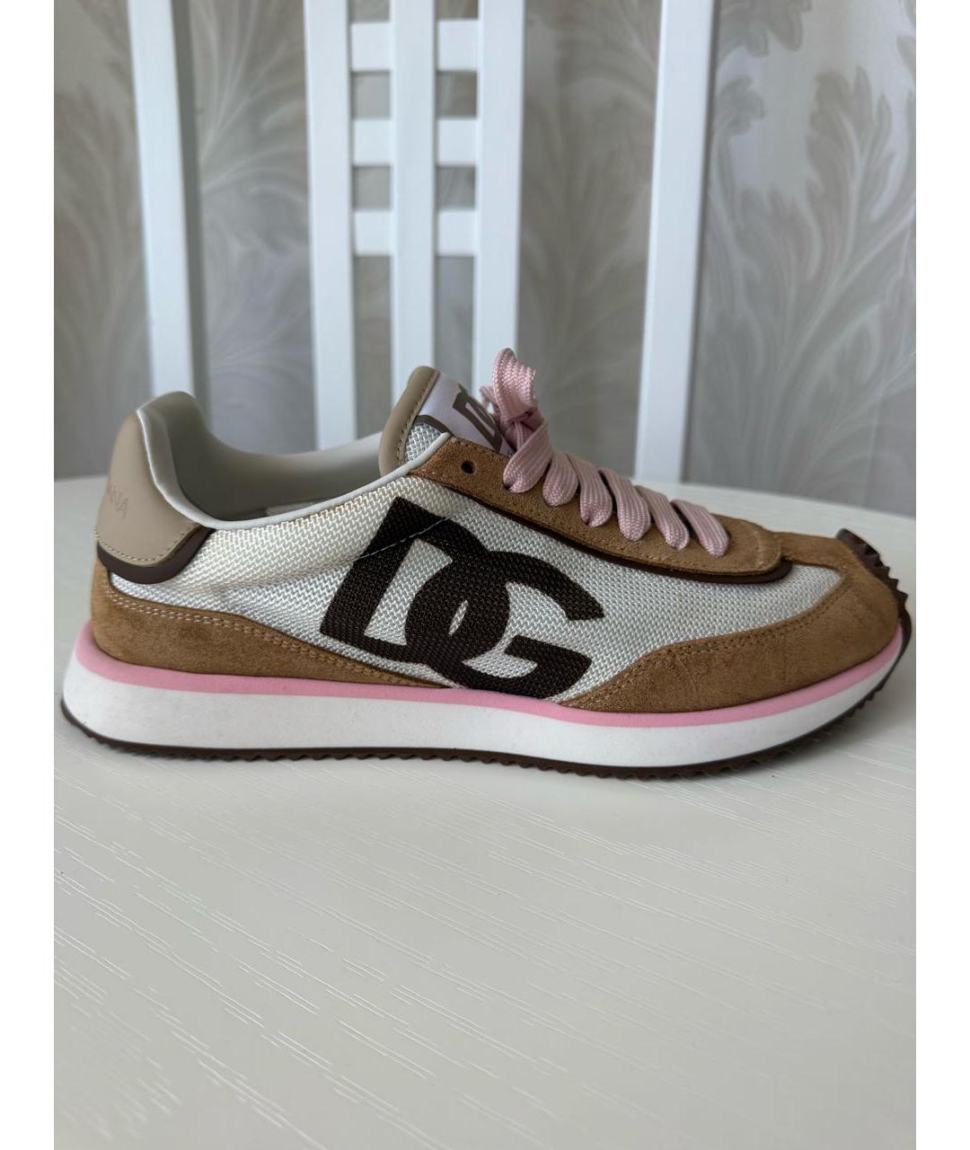 DOLCE&GABBANA Мульти текстильные кроссовки, фото 7