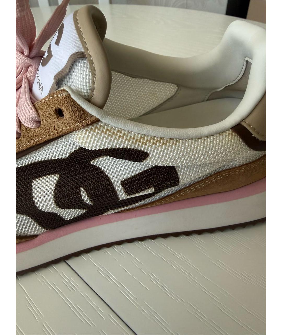 DOLCE&GABBANA Мульти текстильные кроссовки, фото 6