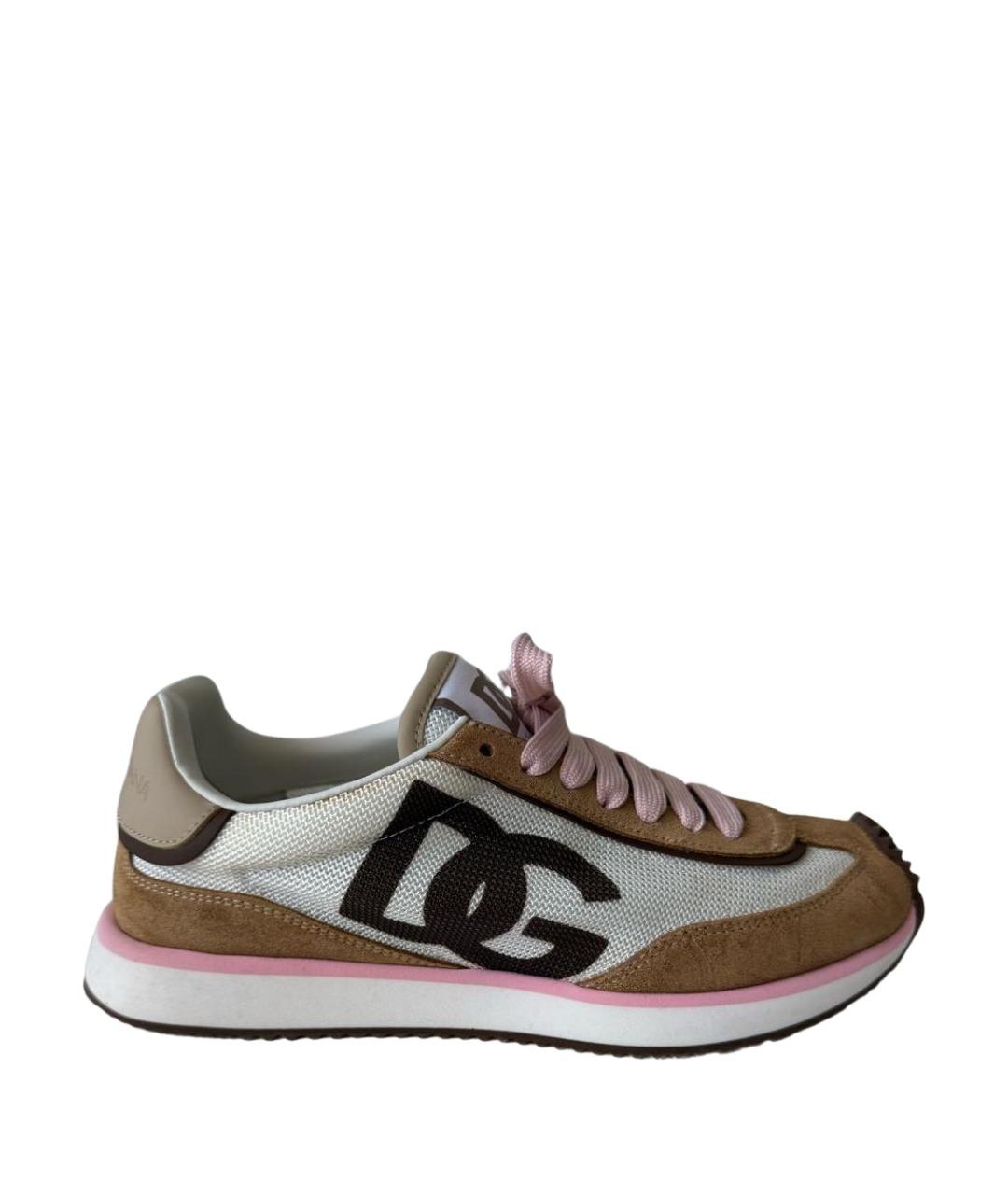 DOLCE&GABBANA Мульти текстильные кроссовки, фото 1