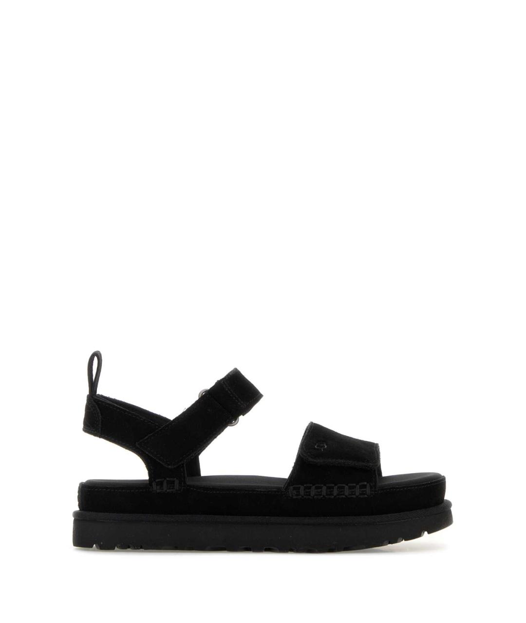 UGG AUSTRALIA Черные замшевые сандалии, фото 1