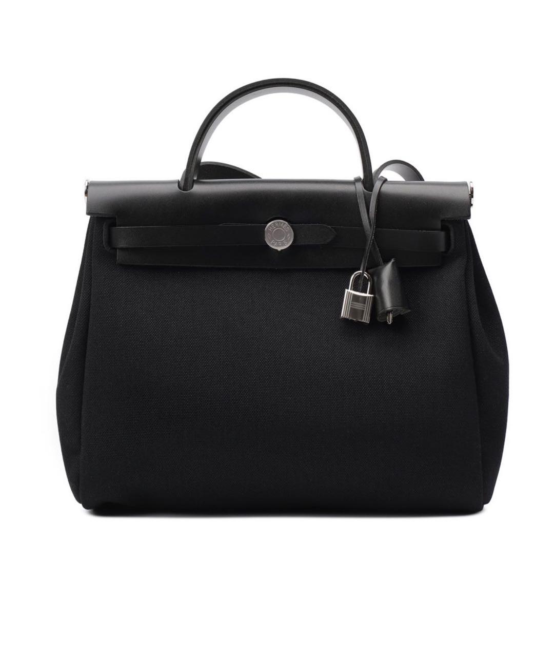 HERMES Черная тканевая сумка через плечо, фото 8