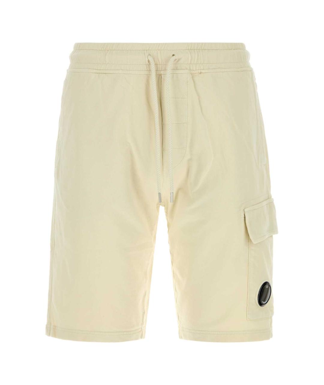 CP COMPANY Белые хлопковые шорты, фото 1