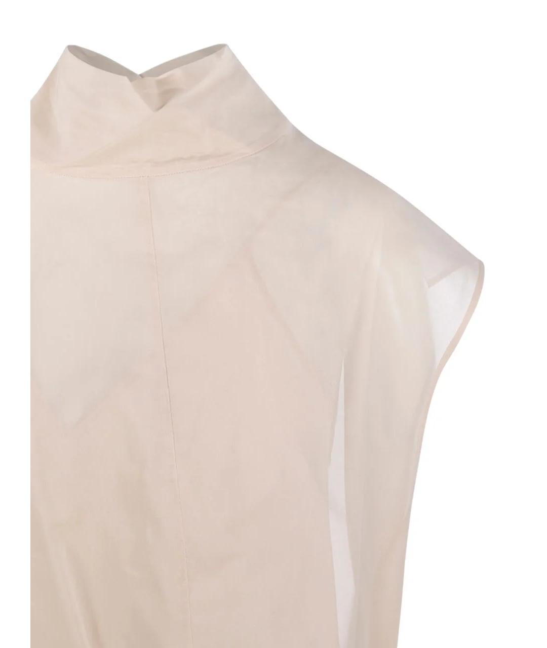 SPORTMAX Розовая хлопковая майка, фото 2