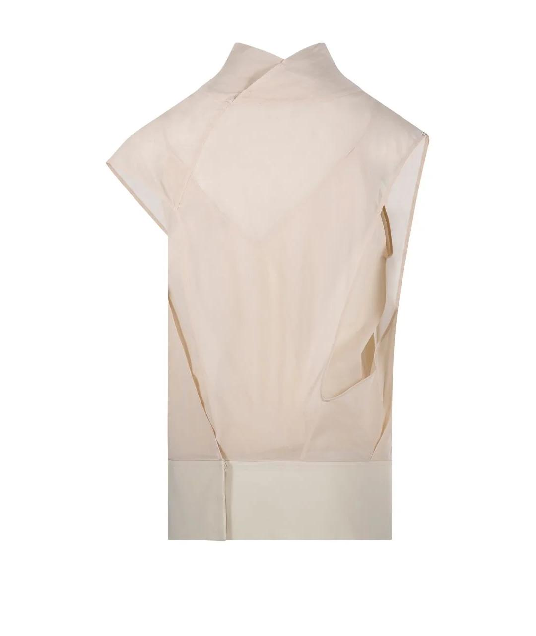 SPORTMAX Розовая хлопковая майка, фото 4