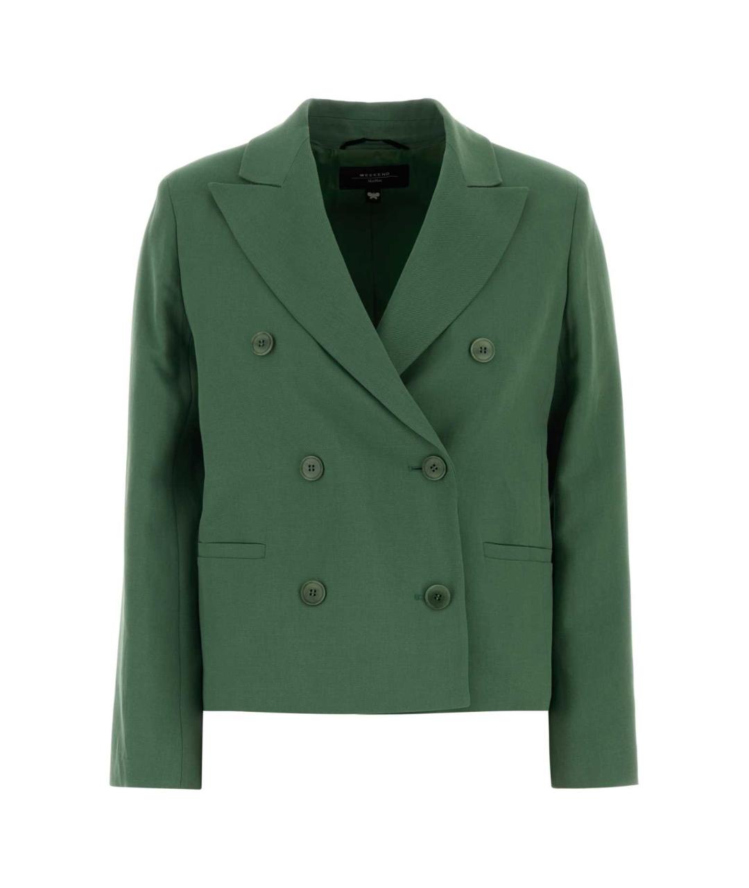 WEEKEND MAX MARA Зеленый вискозный жакет/пиджак, фото 1
