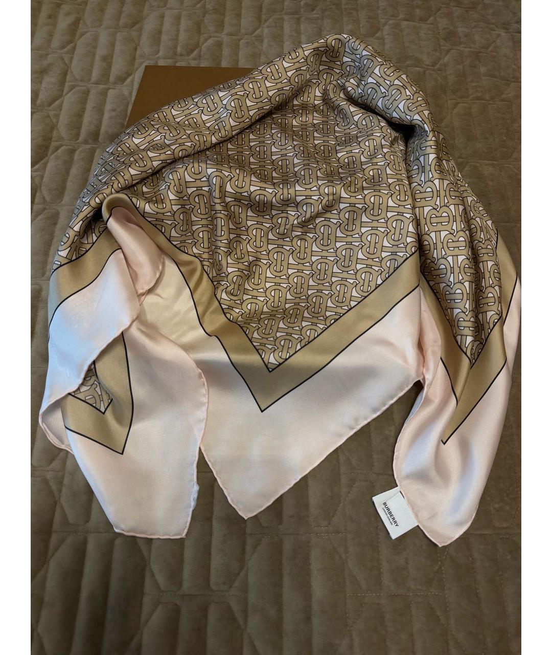 BURBERRY Мульти шелковый платок, фото 5