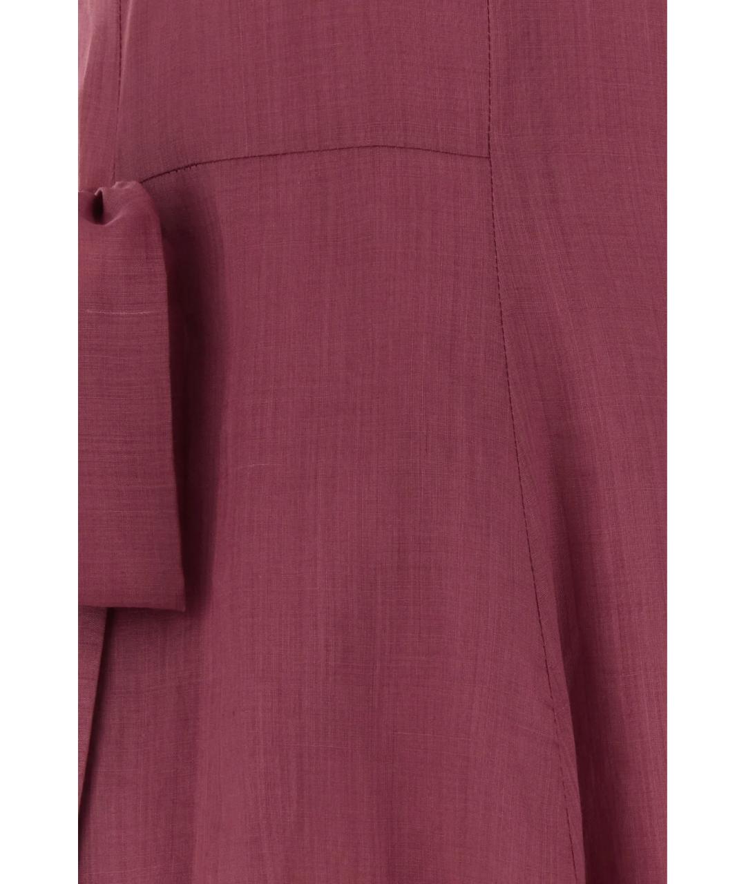 'S MAX MARA Фиолетовое хлопковое повседневное платье, фото 3