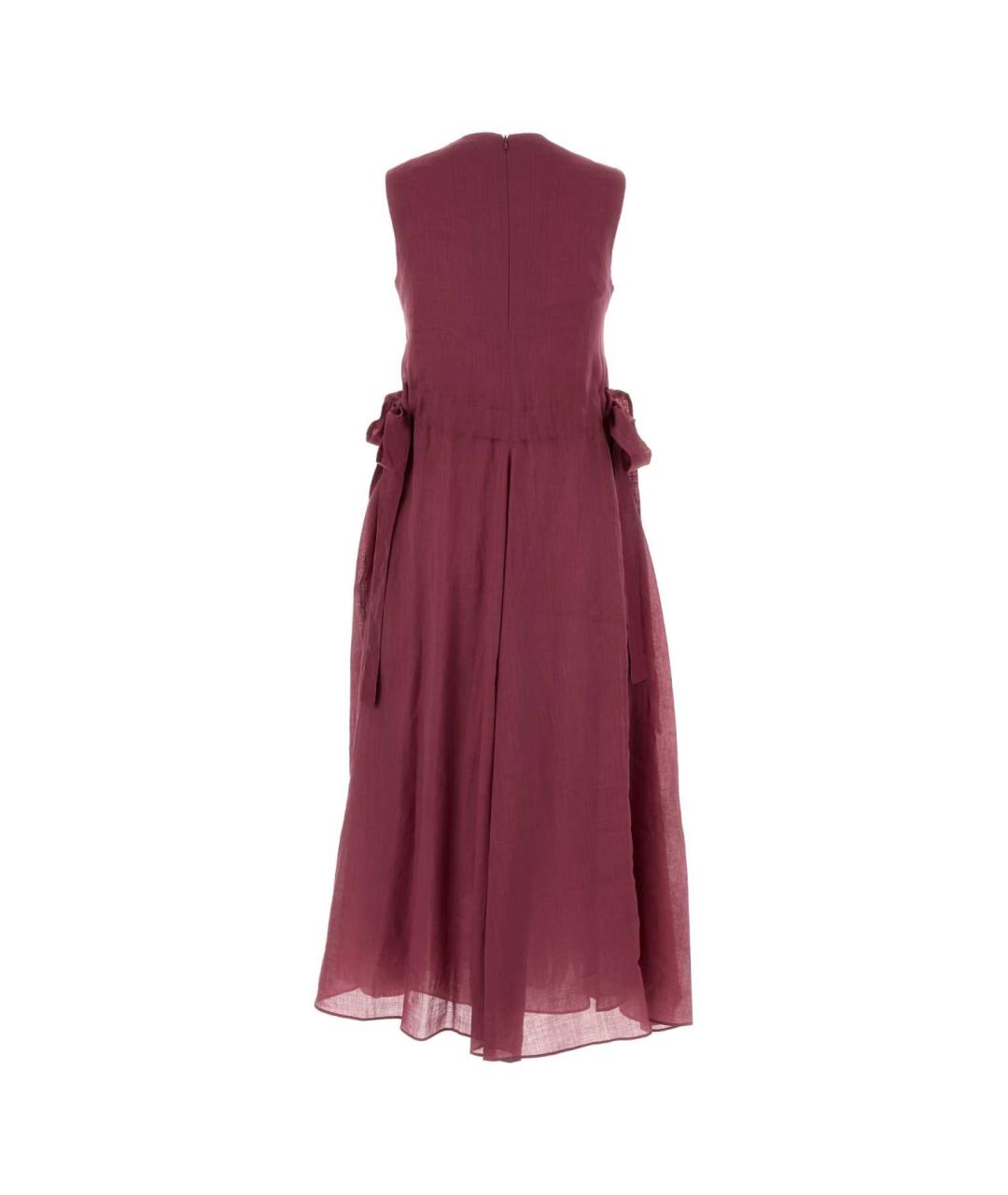 'S MAX MARA Фиолетовое хлопковое повседневное платье, фото 2