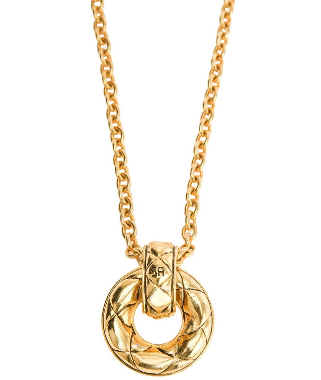 SONIA RYKIEL Золотое латунное колье, фото 4