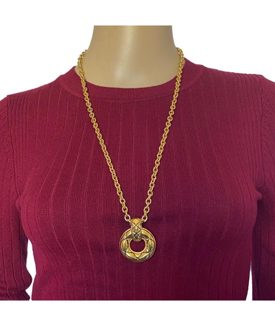 SONIA RYKIEL Золотое латунное колье, фото 2