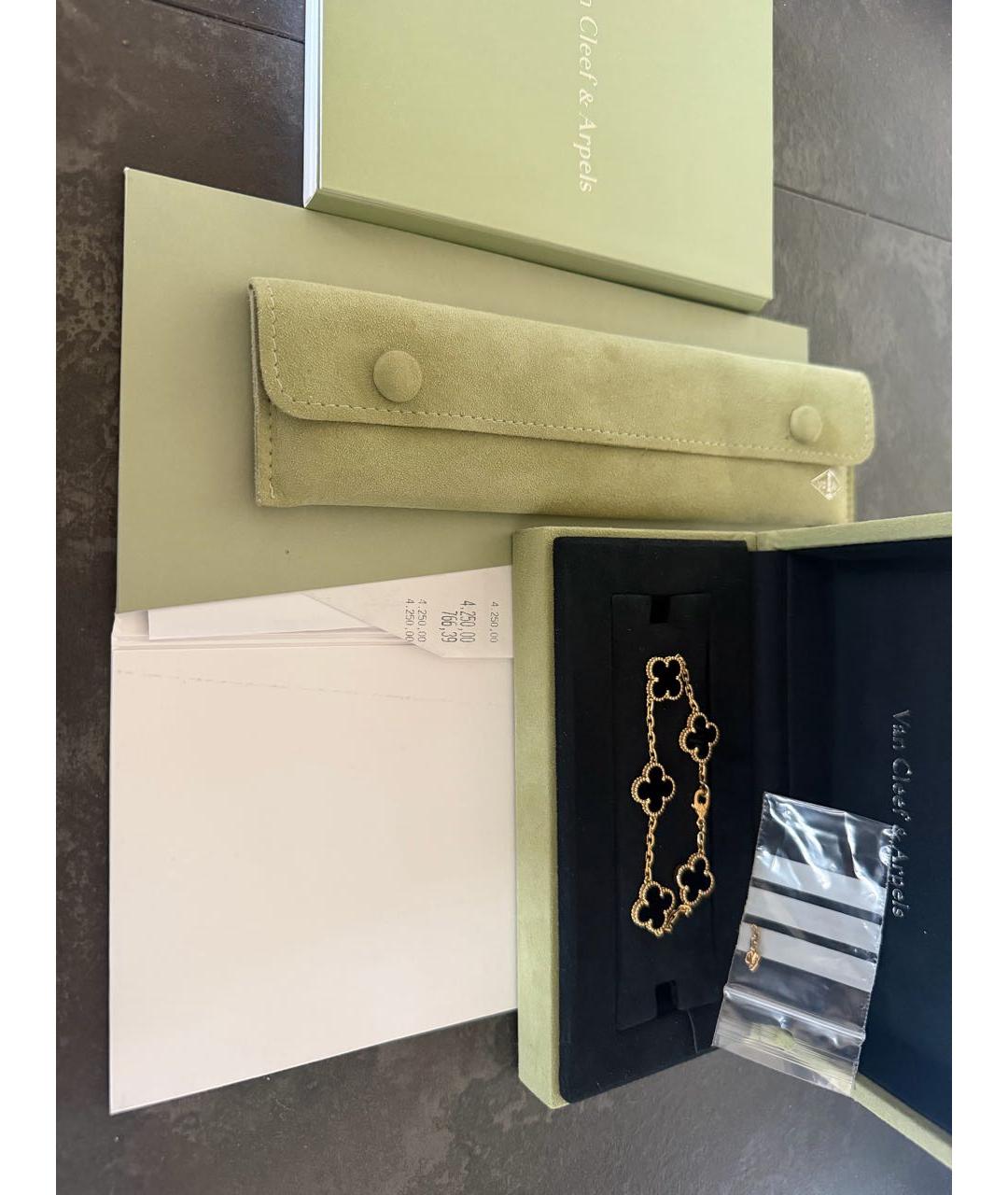 VAN CLEEF & ARPELS Черный браслет из желтого золота, фото 3