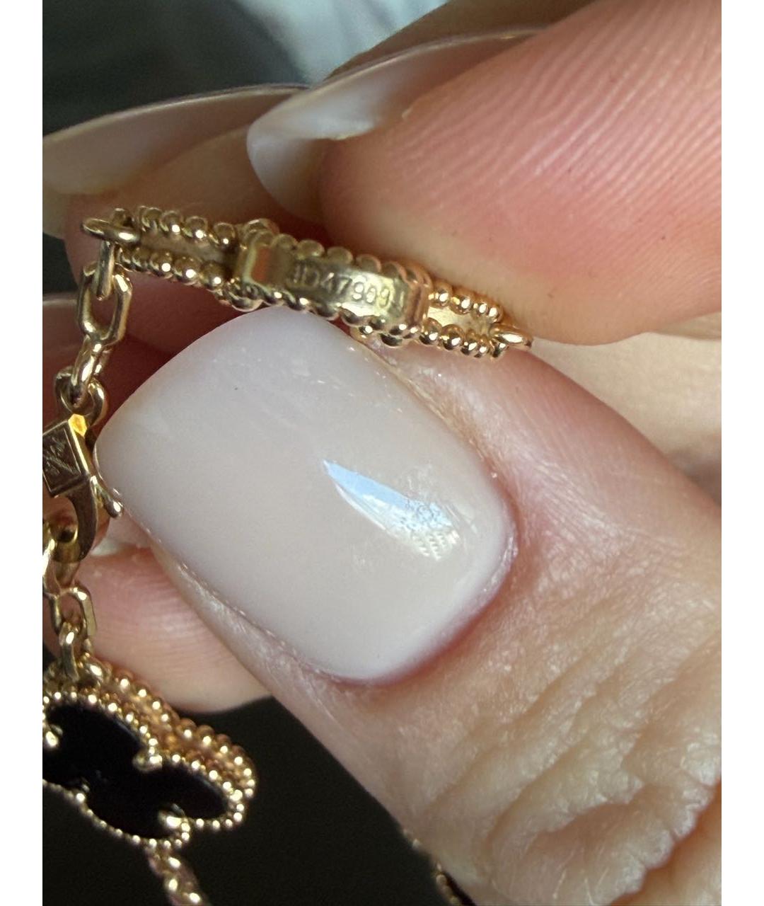 VAN CLEEF & ARPELS Черный браслет из желтого золота, фото 6