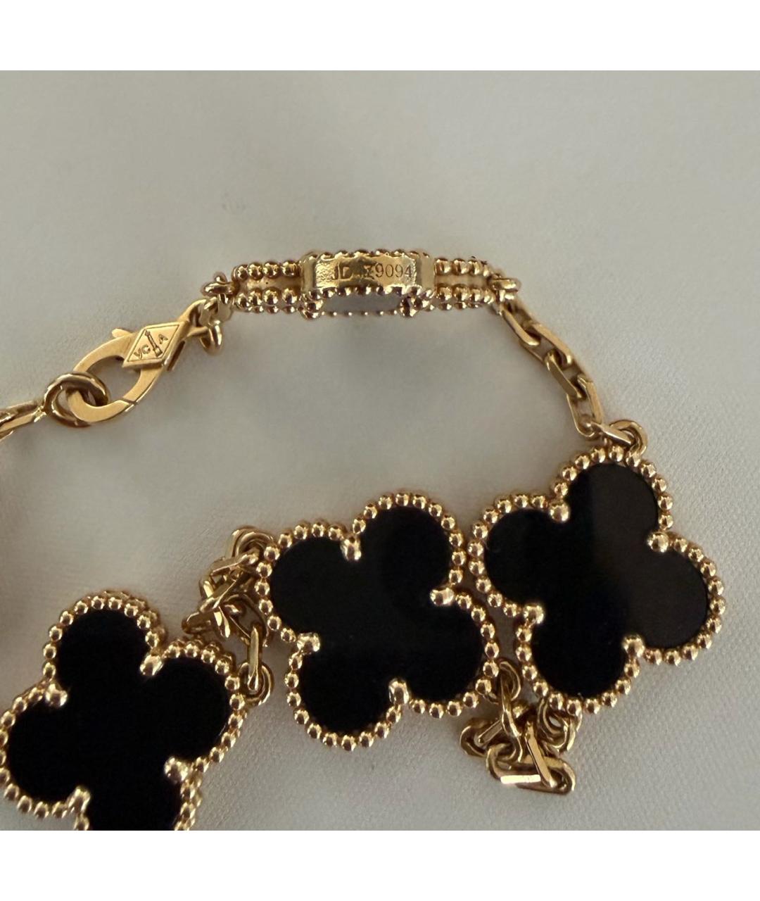VAN CLEEF & ARPELS Черный браслет из желтого золота, фото 2
