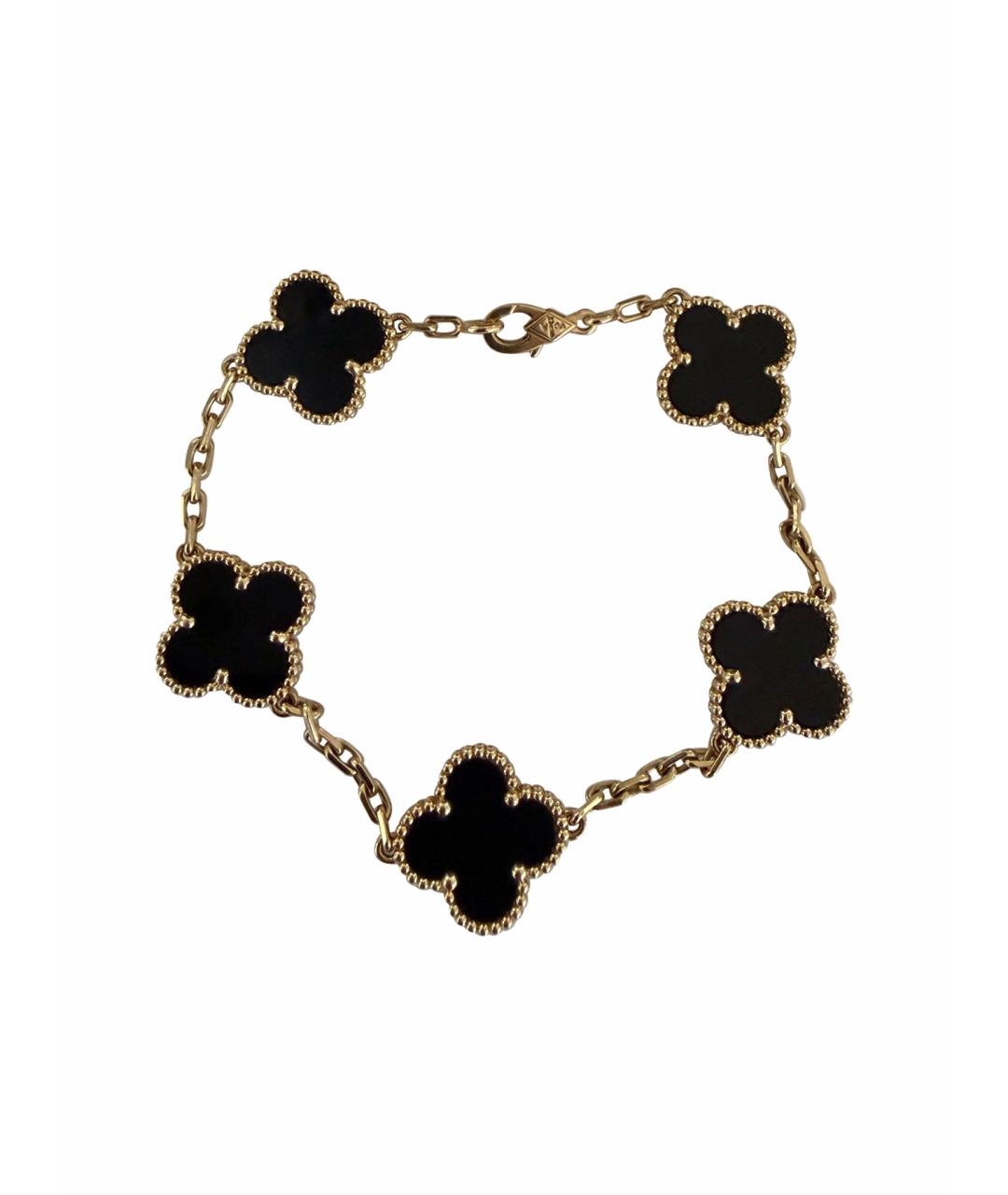 VAN CLEEF & ARPELS Черный браслет из желтого золота, фото 1