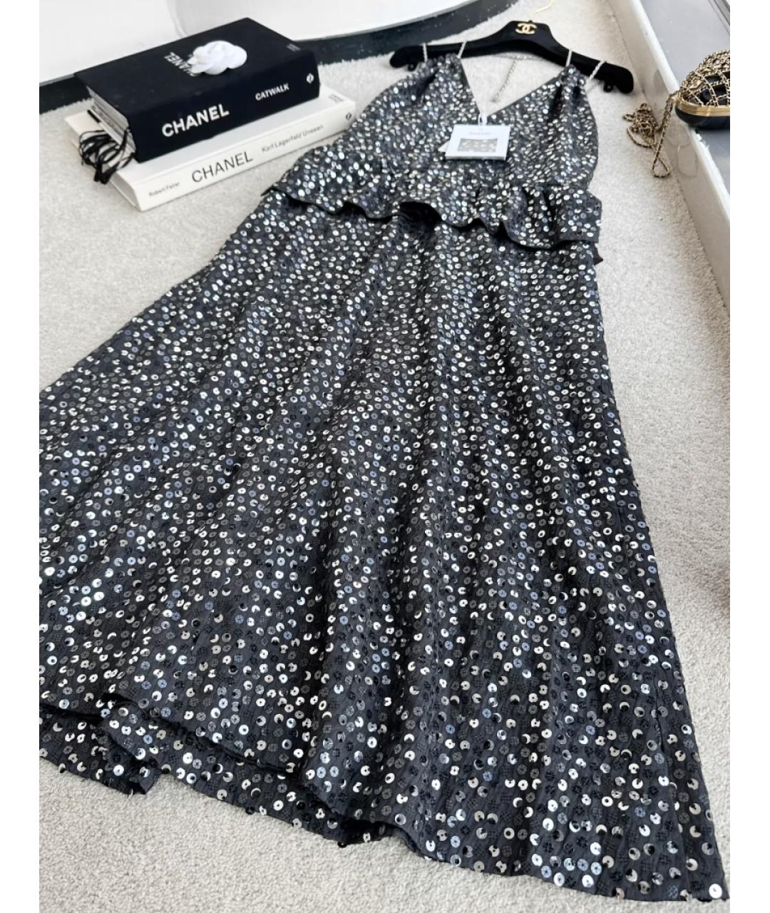 CHANEL Черное коктейльное платье, фото 4