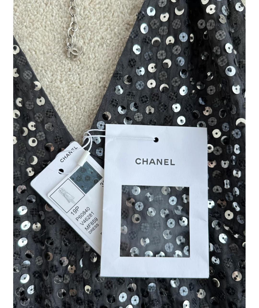 CHANEL Черное коктейльное платье, фото 3