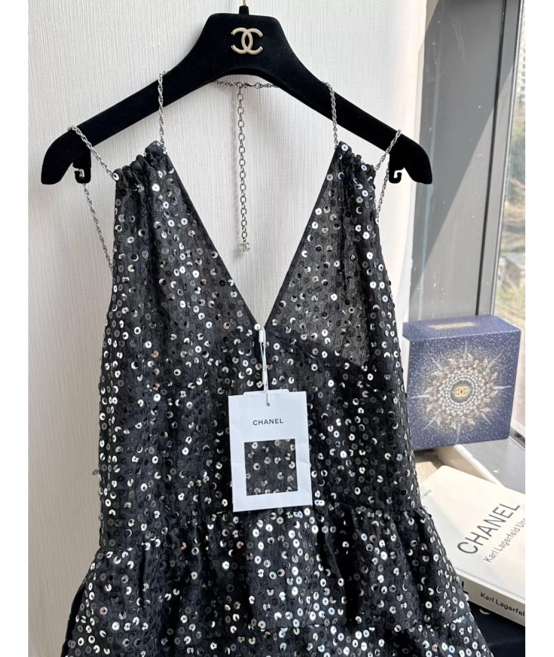 CHANEL Черное коктейльное платье, фото 2