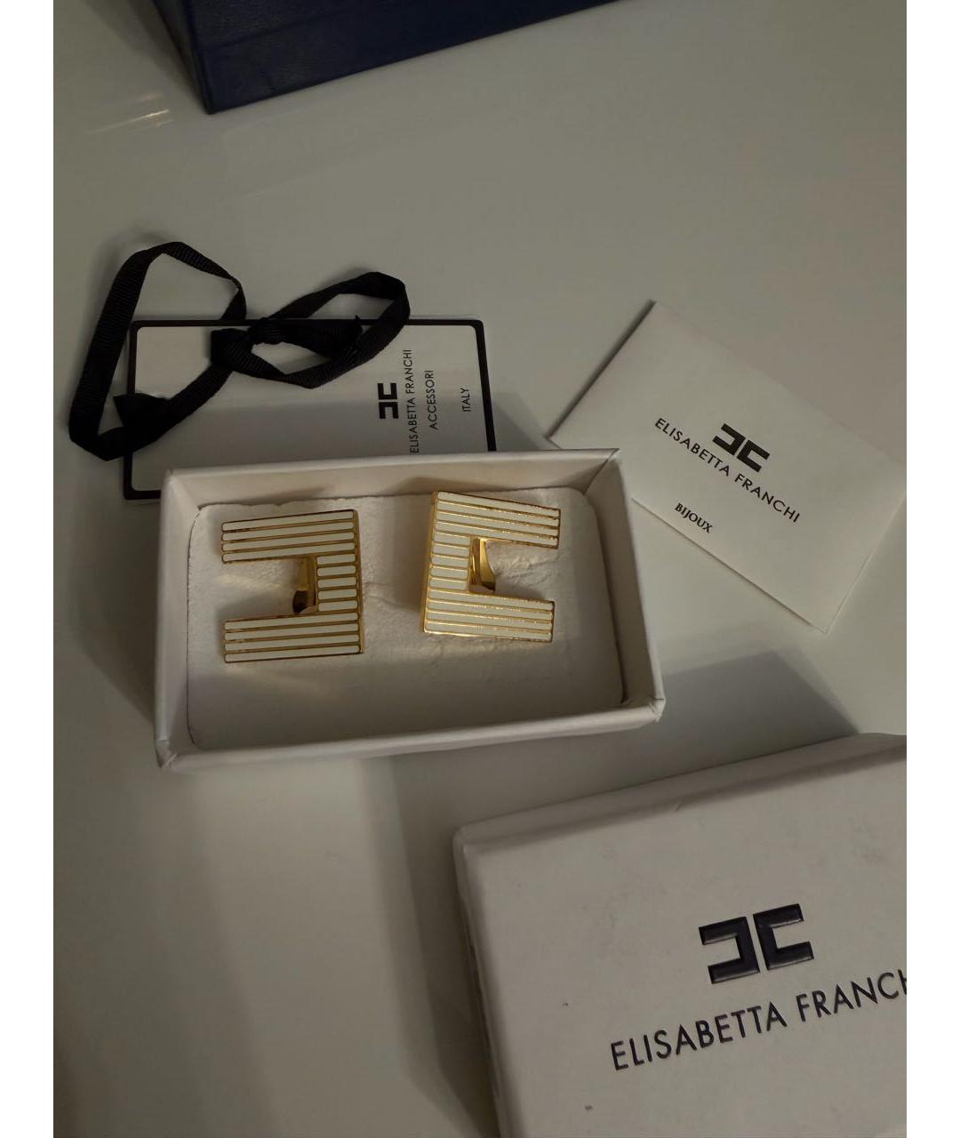 ELISABETTA FRANCHI Золотые металлические серьги, фото 3