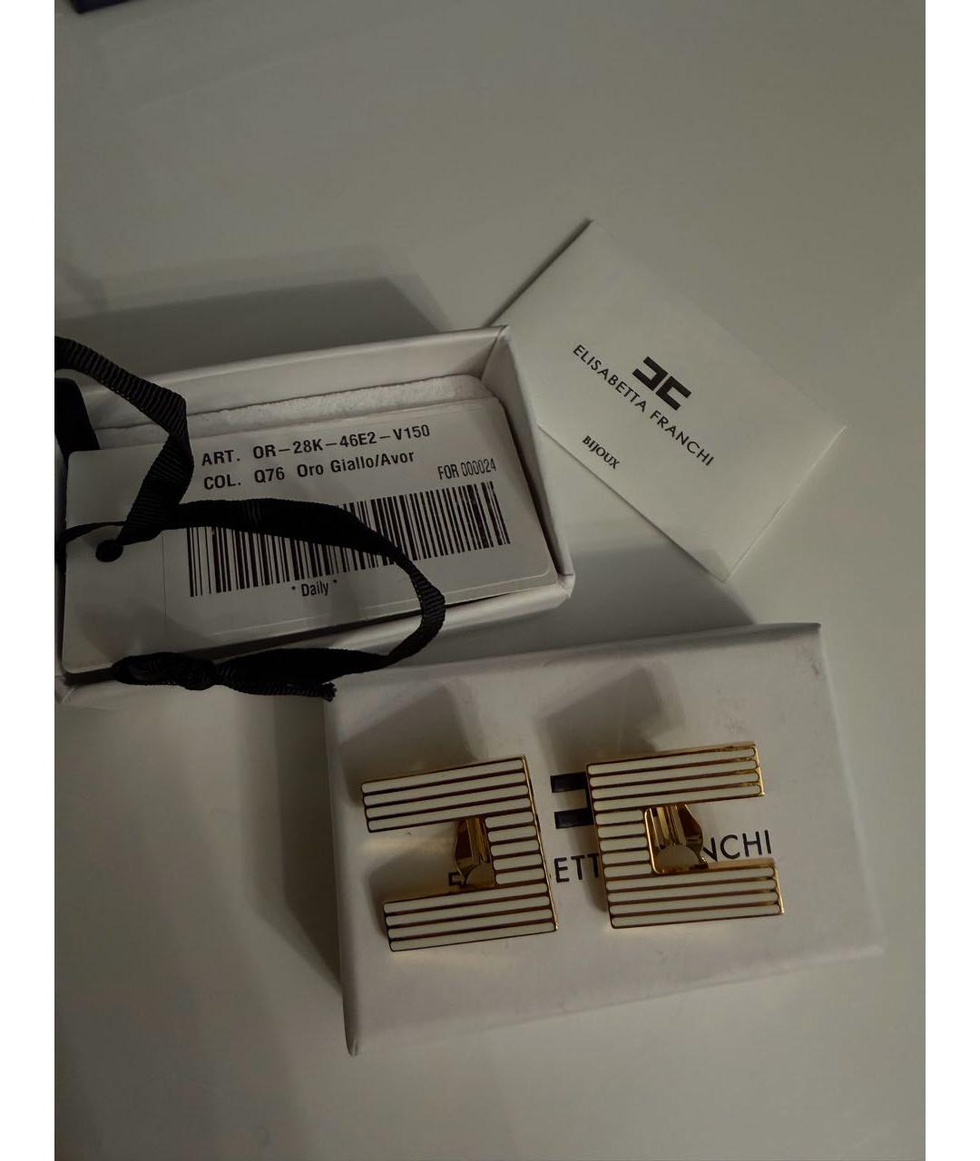 ELISABETTA FRANCHI Золотые металлические серьги, фото 5