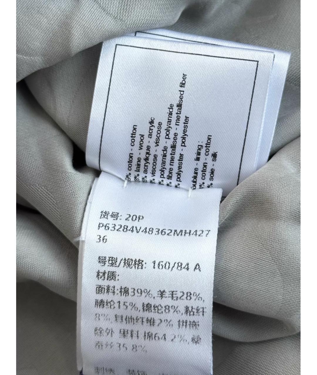 CHANEL Черный твидовый жакет/пиджак, фото 7