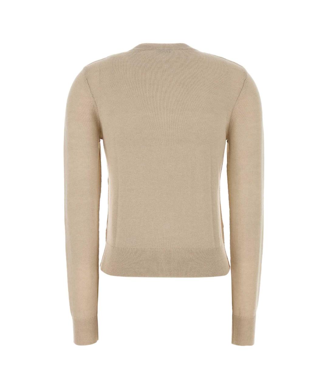 BURBERRY Бежевый хлопковый кардиган, фото 2