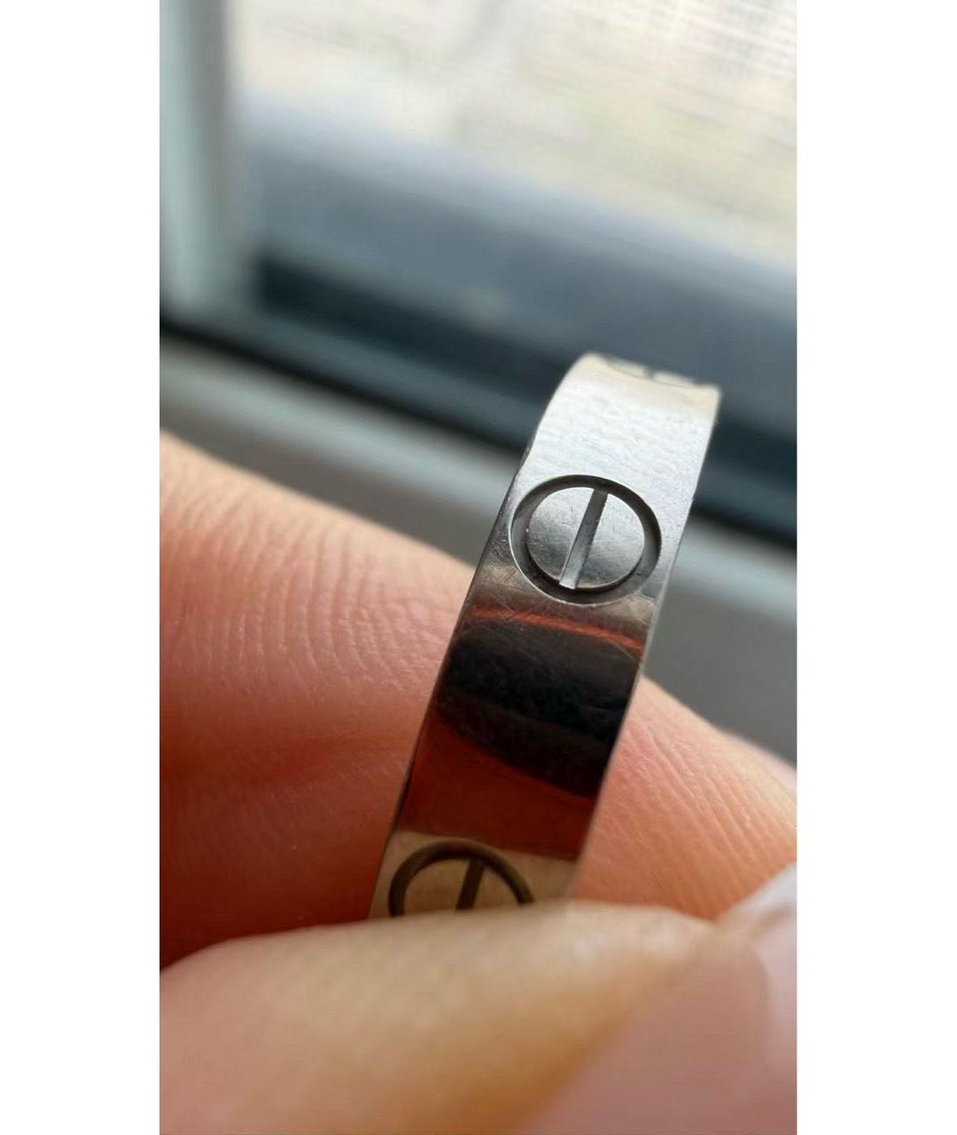 CARTIER Серебряное кольцо из белого золота, фото 3