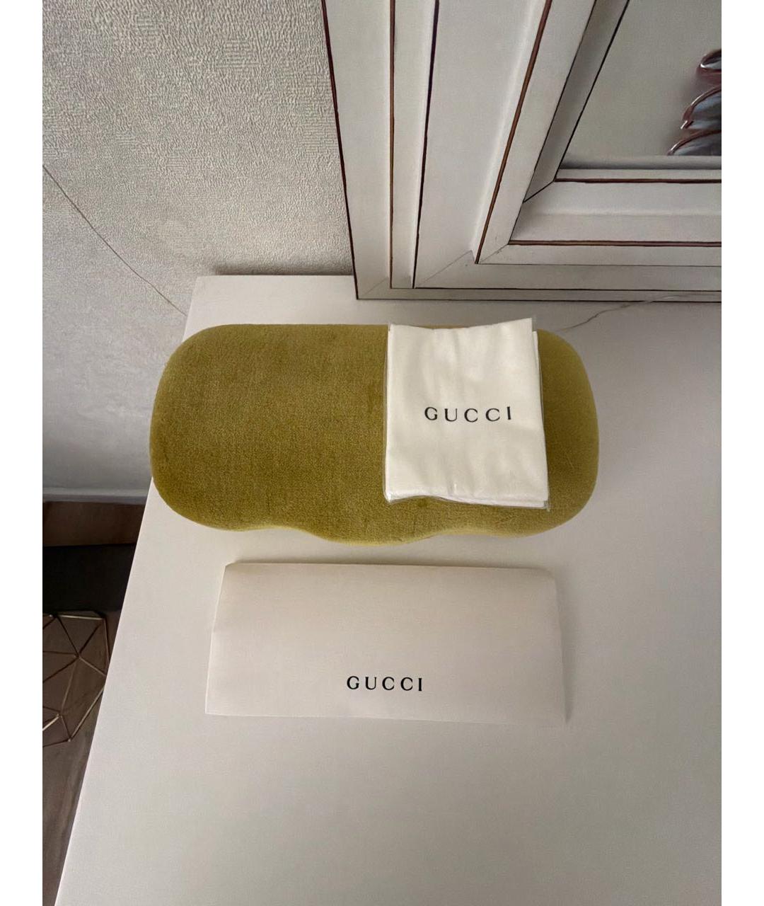 GUCCI Розовые пластиковые солнцезащитные очки, фото 4