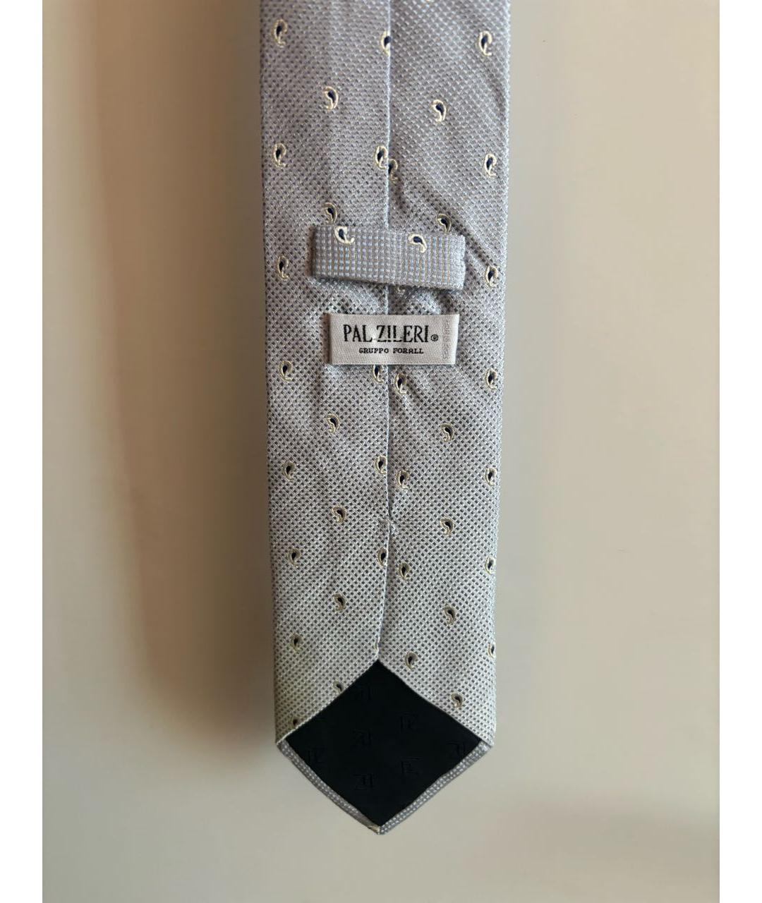 PAL ZILERI Голубой шелковый галстук, фото 4