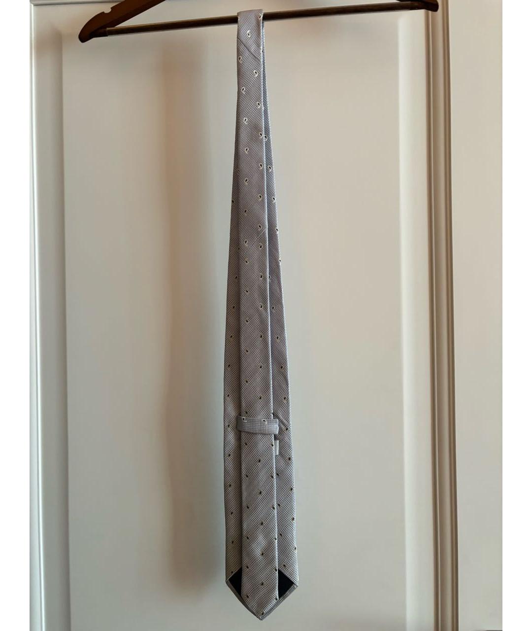 PAL ZILERI Голубой шелковый галстук, фото 6