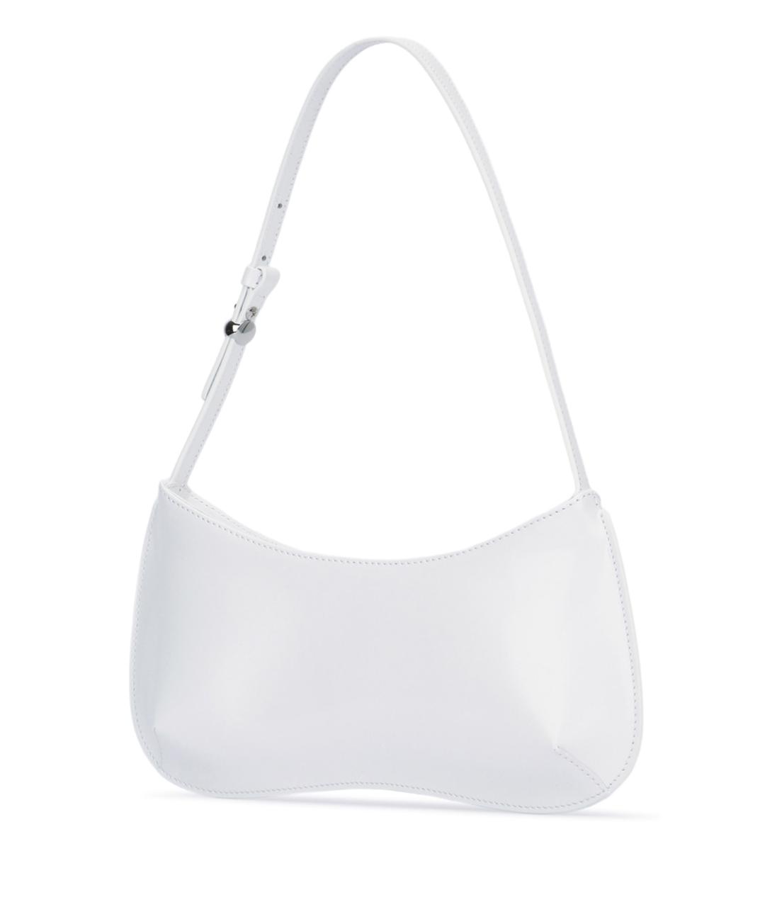 JACQUEMUS Белая кожаная сумка с короткими ручками, фото 2