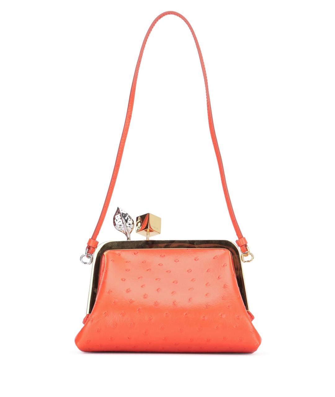 JACQUEMUS Красная кожаная сумка с короткими ручками, фото 1