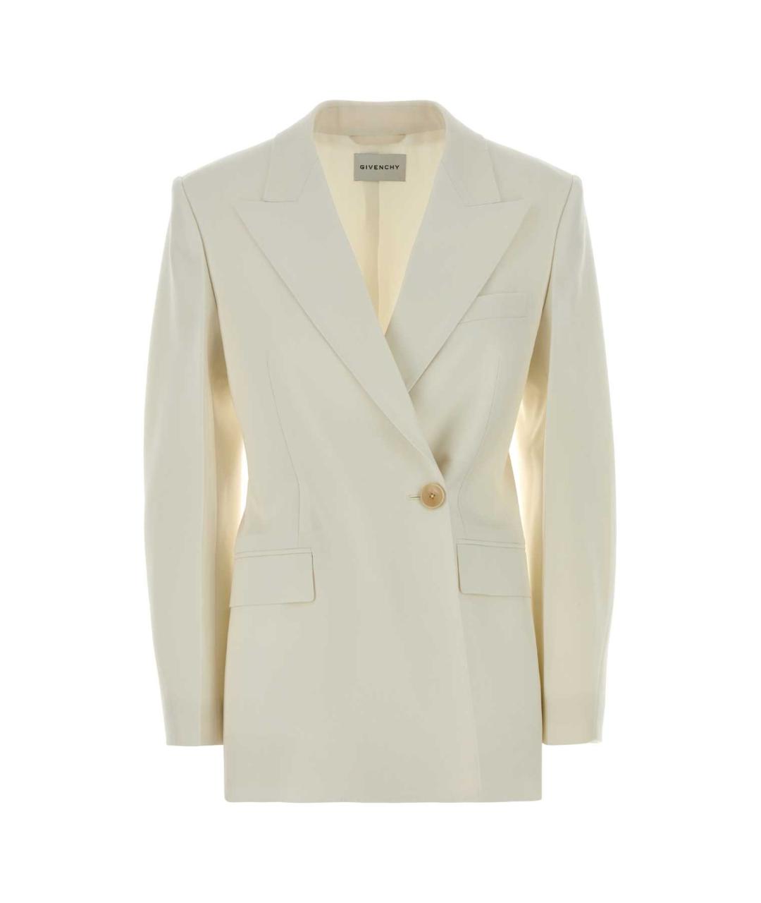 GIVENCHY Бежевый полиэстеровый жакет/пиджак, фото 1