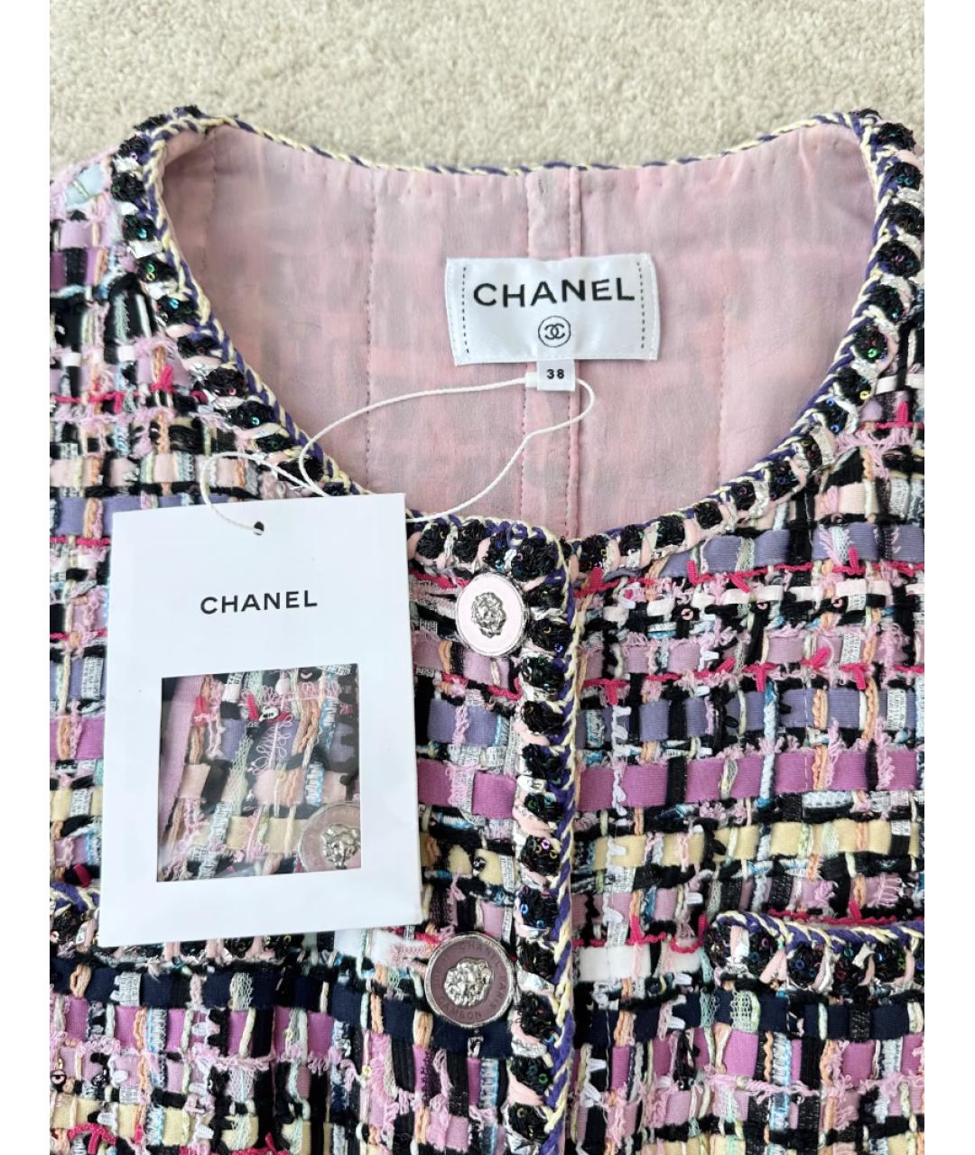 CHANEL Розовое хлопковое пальто, фото 2