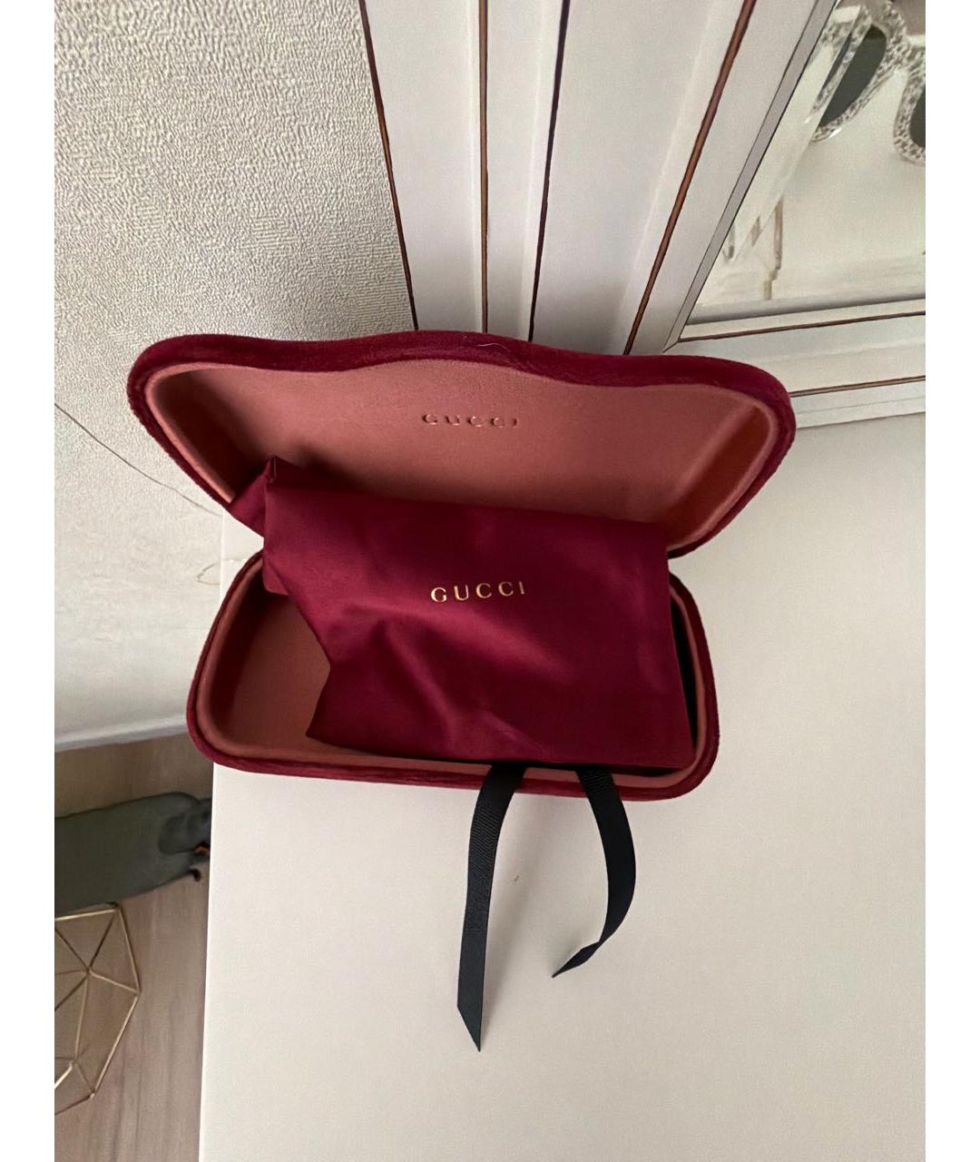 GUCCI Белые пластиковые солнцезащитные очки, фото 4