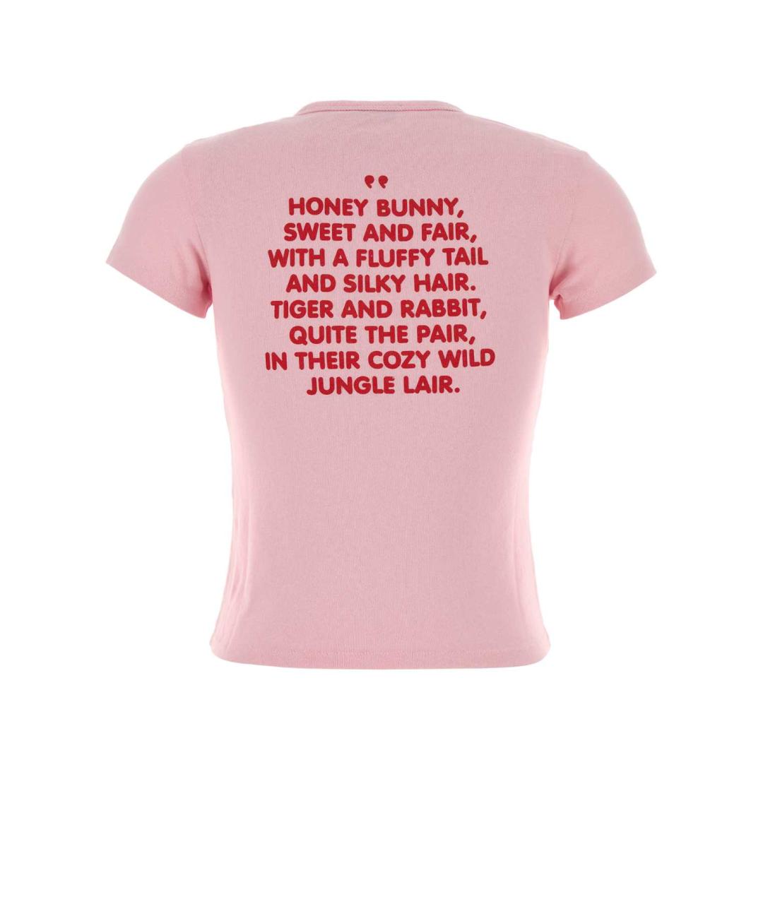 KENZO Розовая хлопковая футболка, фото 2