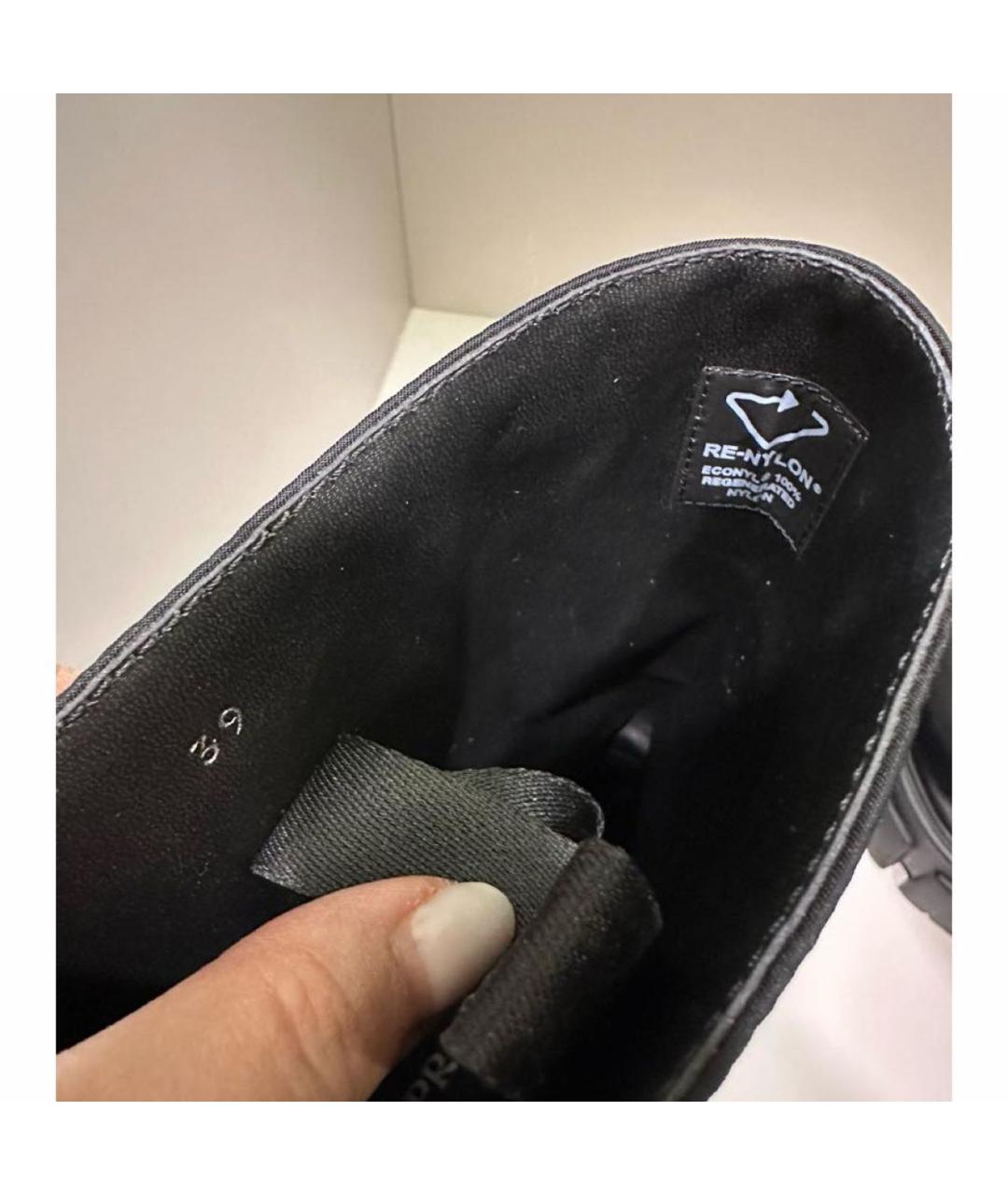 PRADA Черные кожаные брогги и оксфорды, фото 5