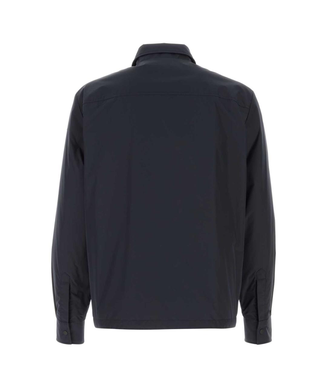 MONCLER Синяя полиэстеровая куртка, фото 2