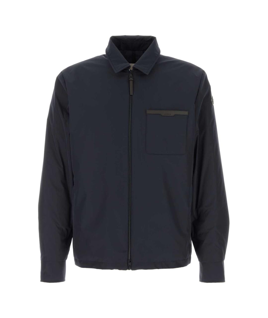 MONCLER Синяя полиэстеровая куртка, фото 1